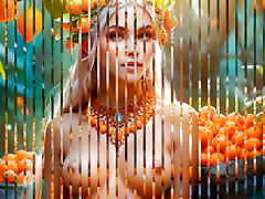 Beautiful Big Breasted Nude Elf Girl with Kumquat Beautiful Big Breasted Nude Elf Girl with Kumquat