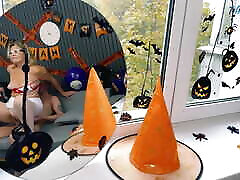 Naughty Nurse Diana Gets Treated at a Halloween Party Naughty Nurse Diana Gets Treated at a Halloween Party