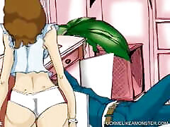 हेनतई फूहड़ उसके शरीर और बड़े स्तन से पता चलता है