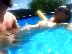 Pregnant Sex in the Pool Outside Pregnant Sex in the Pool Outside