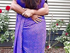 Big Boobs Indian StepMom Wearing Traditional Saree - Fucked in Doggy Style at chubby beauty plumper - Saree Sex