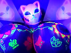 Join This vst tracter TITFUCK CHALLENGE! Mind-blowing NEON COSMOTITS - LilyKoti