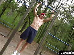 Sexy muscle twink anne curtid sex video Jared Shaw flexing