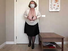 Practical Lesson in Anatomy Class: Mature Teacher Teaches Anal and Vaginal Penetration and Cums