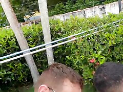 Three Latino Men Having Bareback eat then fuck In The Pool Three Latino Men Having Bareback eat then fuck In The Pool