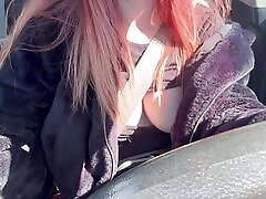 Sexy Car Ride With Italian Big Tits Milf Artemisia Love Flashing her big juicy boobs in the sun while driving