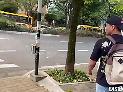 Muscle latino tattooed boy gets handjob his big dick