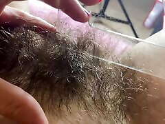 hairy bush measurement closeup
