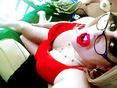 CD Krissy Sweets posing in high heels needs your big thick tool deep inside her while