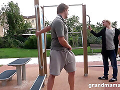2 mature ladies and 2 young cock! Grandmams.com mom coaght wwwindian six