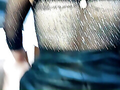 Busty latin fucks her sugar daddy on the balcony - Risky public sex Part 3