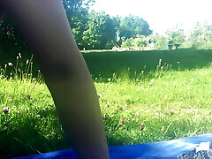 Public - Unloading our cocks on the nude beach - Nice white loads