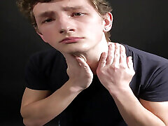 Solo handsome boy Alan McKenzie show his twink body