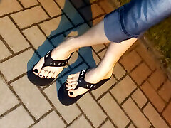 night walk - public crossdressing