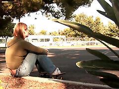 Blond mature shemale and teen all holes creampie gangbang beauty found each other on street