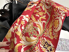 Beautiful Silk Headscarves Fashion Show, JOI, Lady Victoria Valente