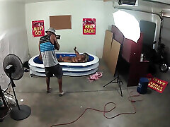 Behind the Scenes Back Yard Oil Wrestling