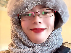 hana wear clother then go to toilet piss water her pussy so dirt