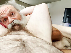 Old Hairy Daddy Bear Sucks Boy