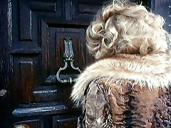 Retro hidden phone slit of lovely couple visiting some party