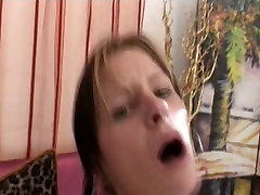 Dirty Russian milf Laura gives a blowjob before riding aroused dude