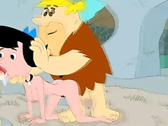 Fred and Barney fuck Betty Flintstones at cartoon sex india summer movie