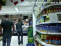 Hot babe fucked in the grocery store