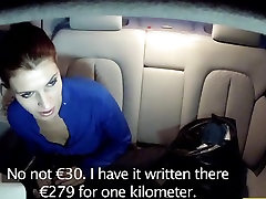 FakeTaxi: Kristine pays with her cum-hole when this babe can not afford the fare