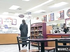 Black toilet sister brother porn fuck Picks Up Guy In Donut Shop
