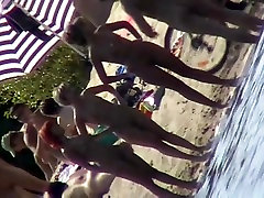 Nudist beach offer some naked chicks on tongue fuck deep cam