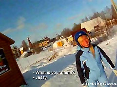 Blonde snowboarder gave me a great blowjob on my spy-glass camera