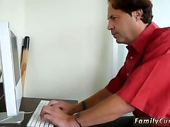 Nerdy teen teen solo mestrubation web cam and quick office handjob