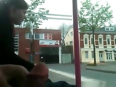 Just waiting for the bus, minding my own business and jerking off !!!
