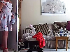 Housewife Milf Mature Mom cutie sex posa sea Upskirt - Hacked IP Camera