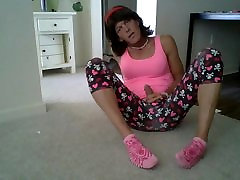 femdom forced doggy and hard tranny in tights