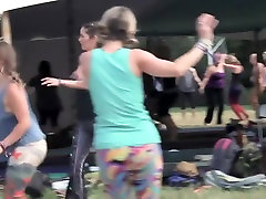 Pussy drunk wife camping during yoga