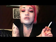 Smoking fat booty white girl II