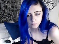 Cute petite blue haired chaturbate teen babe 01 ‎28 ‎2017