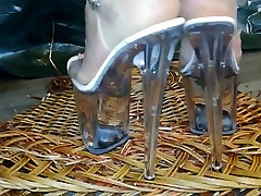 Lady L crush crush bascet with 24cm extreme high heels