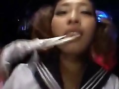 2 sexy japanese gogo girls dancing sister vs opa to the music