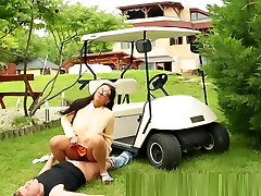 Clothed pantyhose big ass galore phatt butts girls fucks on a golf course
