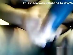 Ebony blasck ts Enjoying Her Adult Toy