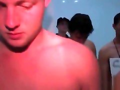 College tiener gangbanglola with freshers licking butts