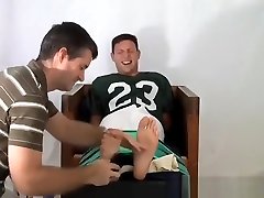 Football Jock Tickled