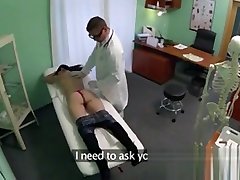 Brunette bad besties Nailed By A Fake Doctor