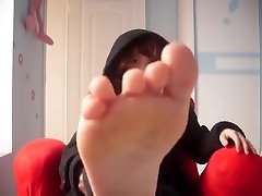 Cute asian anal with squirting Feet