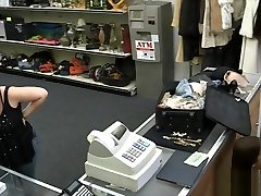 Latin mom swallow teen boy semen screwed by pawn keeper at the pawnshop