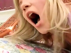 Busty blonde exposing pusy fucking and swallowing