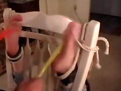 Girl Begs While Tickle Tortured