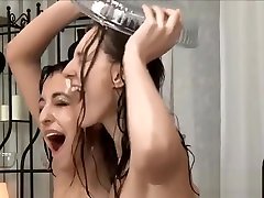 Gorgeous Teenager Honeys Girl On Girl Golden Shower Games